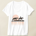 Sunset Chadron, Nebraska Women's V-Neck T-Shirt