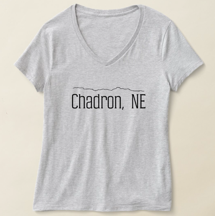 Chadron Buttes V-Neck T-Shirt