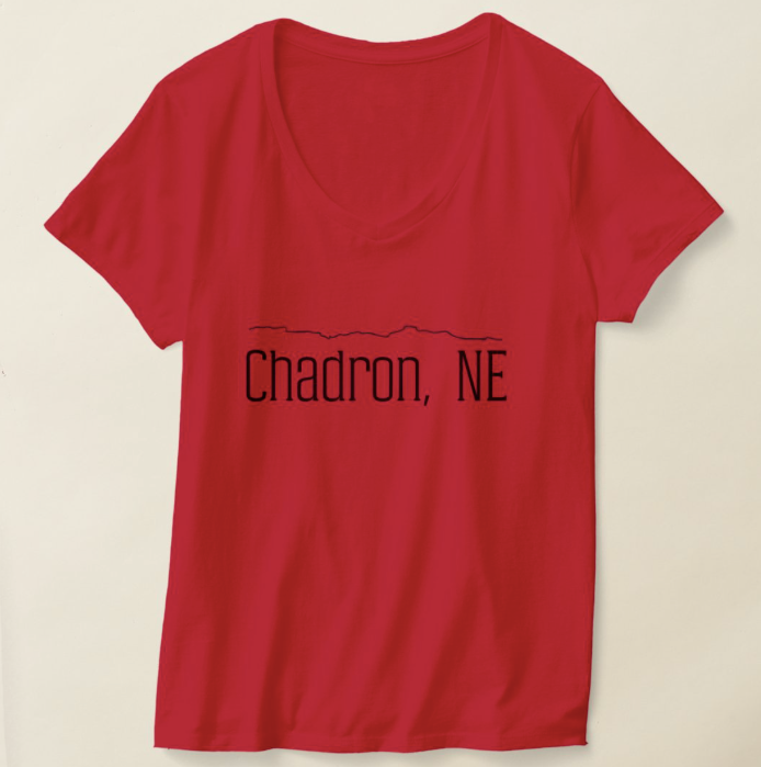Chadron Buttes V-Neck T-Shirt
