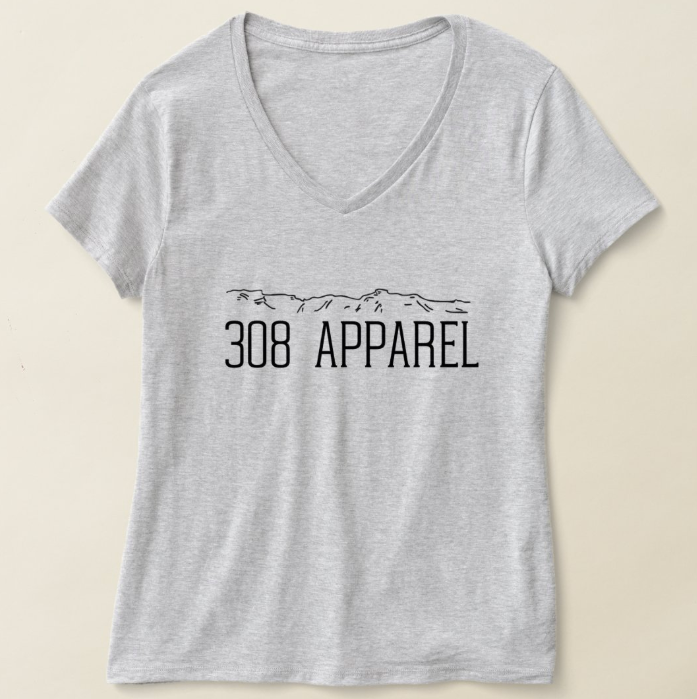 308 Apparel Logo V-Neck T-Shirt