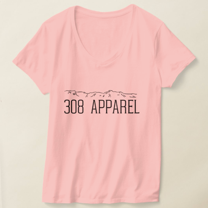 308 Apparel Logo V-Neck T-Shirt